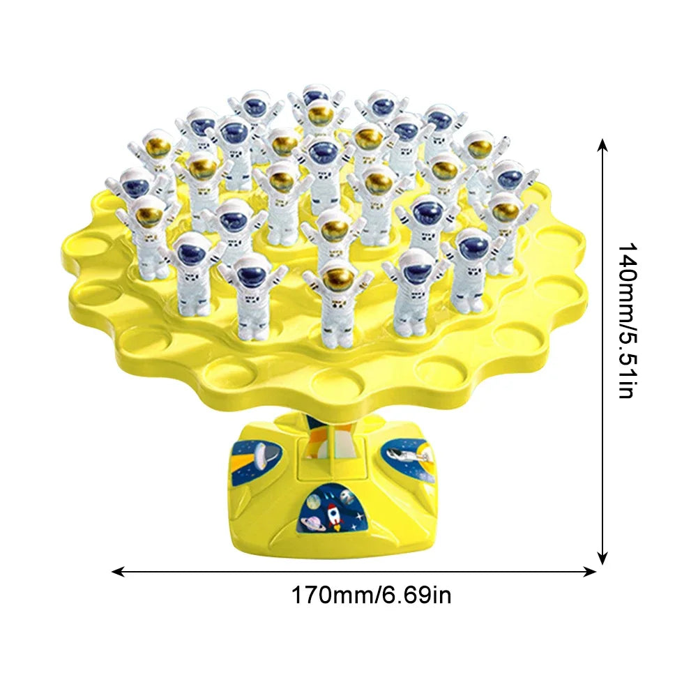 Spaceman Balance Tree Toy Set para crianças, jogo de equilíbrio infantil, presentes de balanceamento, jogos de interação pai-filho