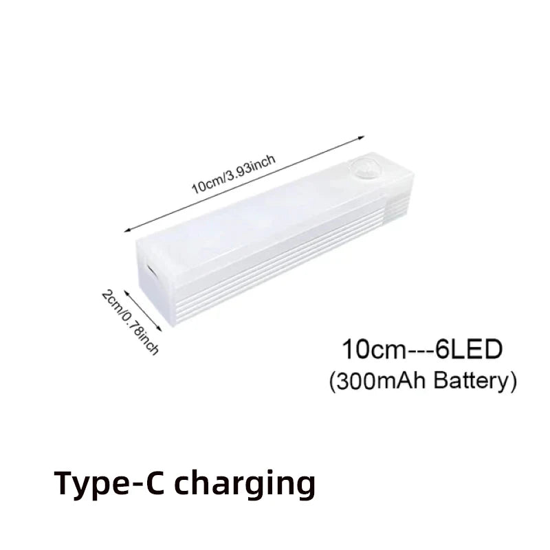 Sem fio led luzes da noite sensor de movimento luzes armário cozinha luzes da noite quarto detector luz armário escada retroiluminado