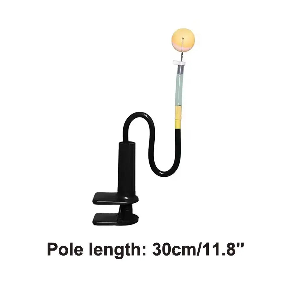 Equipamento profissional de treinamento de tênis de mesa, robô fixo de treinamento de pingue-pongue com braçadeira de mesa, dispositivo de servir para treinamento