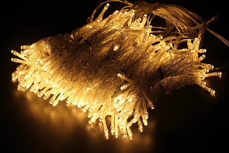 2x 2/3x 2/6x3m luz da corda de fadas do casamento natal 300 led guirlanda do feriado para festa jardim ao ar livre casa rua cortina decoração