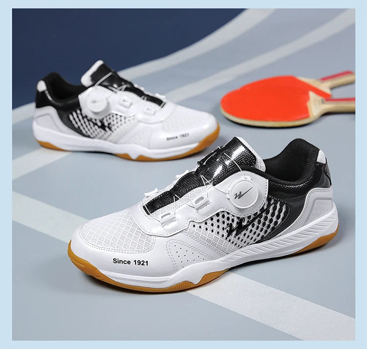 Tênis de mesa profissional tênis de mesa respirável sapatos de tênis de laço rápido calçado de treinamento confortável