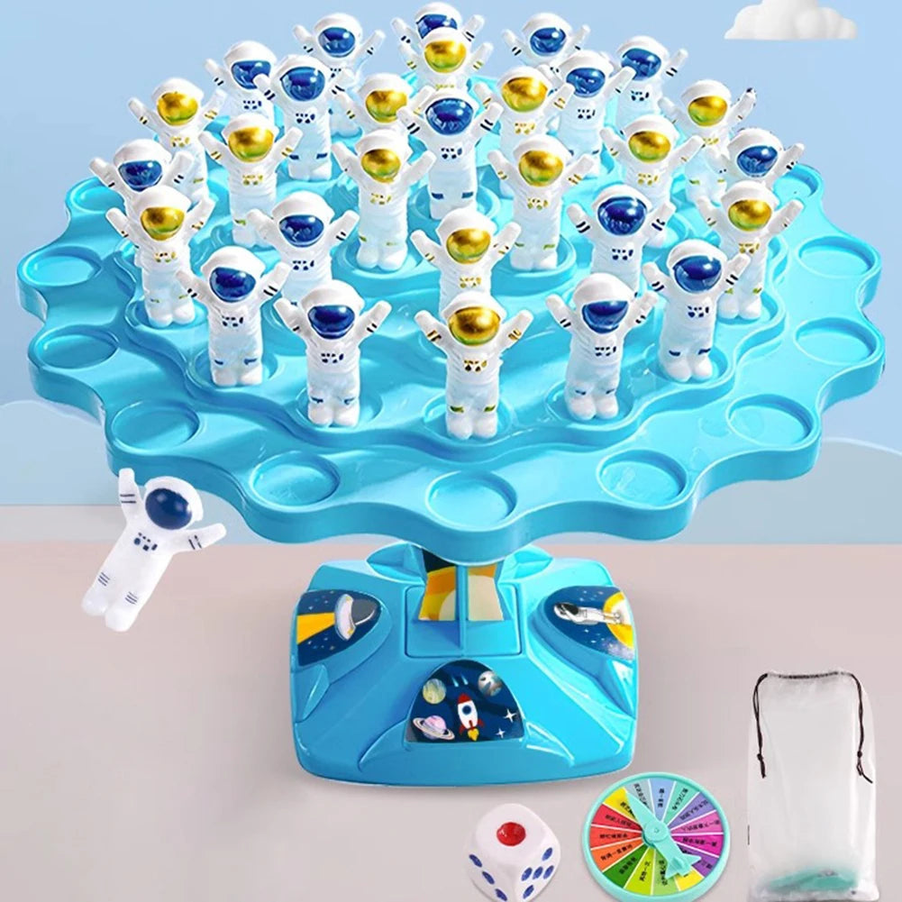Spaceman Balance Tree Toy Set para crianças, jogo de equilíbrio infantil, presentes de balanceamento, jogos de interação pai-filho