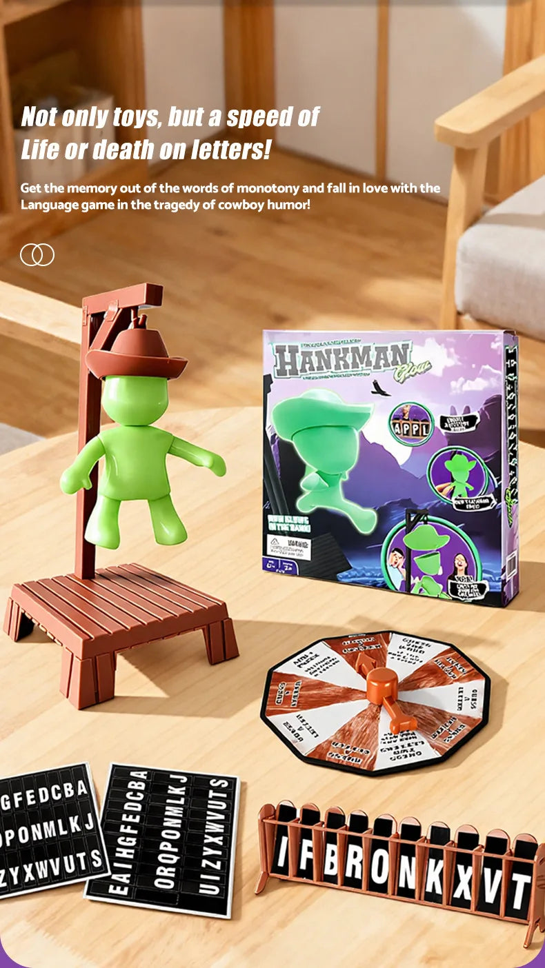 Novo pendurado magnético jogo de palavra misteriosa cabide magnético mistério família reunião jogo brinquedo natal