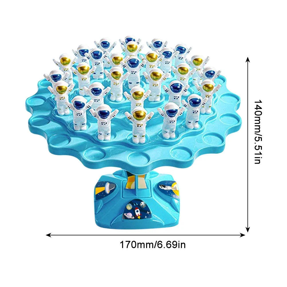 Spaceman Balance Tree Toy Set para crianças, jogo de equilíbrio infantil, presentes de balanceamento, jogos de interação pai-filho