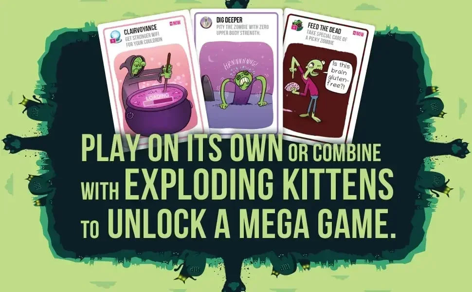 Jogo de cartas Zombie Kittens Diversos Jogos de cartas familiares para adultos Adolescentes Crianças para jogo de entretenimento noturno 2-5 Playe