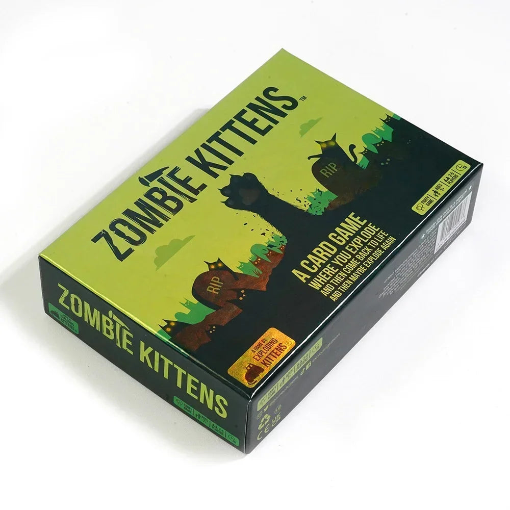 Jogo de cartas Zombie Kittens Diversos Jogos de cartas familiares para adultos Adolescentes Crianças para jogo de entretenimento noturno 2-5 Playe