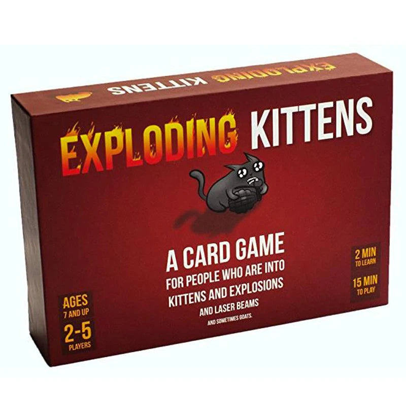 Jogo de cartas Zombie Kittens Diversos Jogos de cartas familiares para adultos Adolescentes Crianças para jogo de entretenimento noturno 2-5 Playe