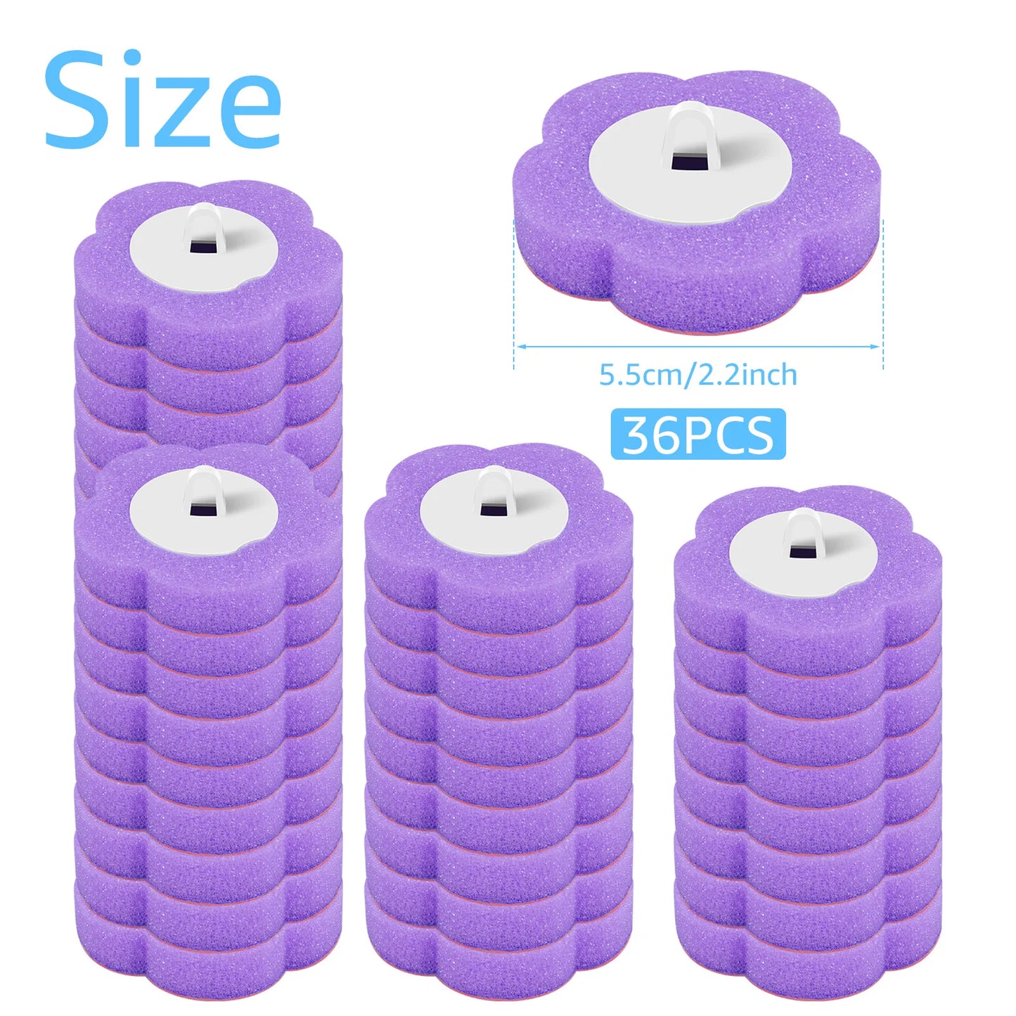 18/36 pçs escova de toalete com kits de cabeça de substituição descartáveis atualizar alça longa escova de limpeza do banheiro para casa acessórios wc