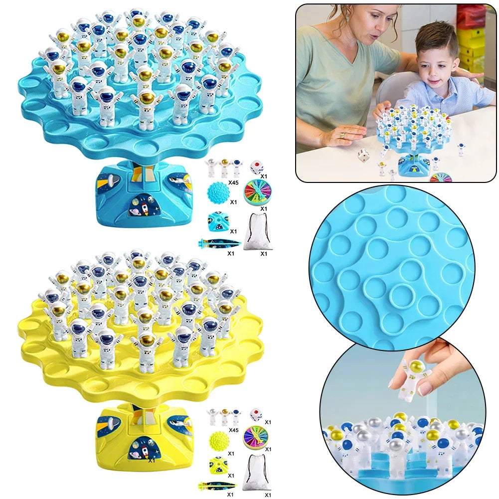 Spaceman Balance Tree Toy Set para crianças, jogo de equilíbrio infantil, presentes de balanceamento, jogos de interação pai-filho