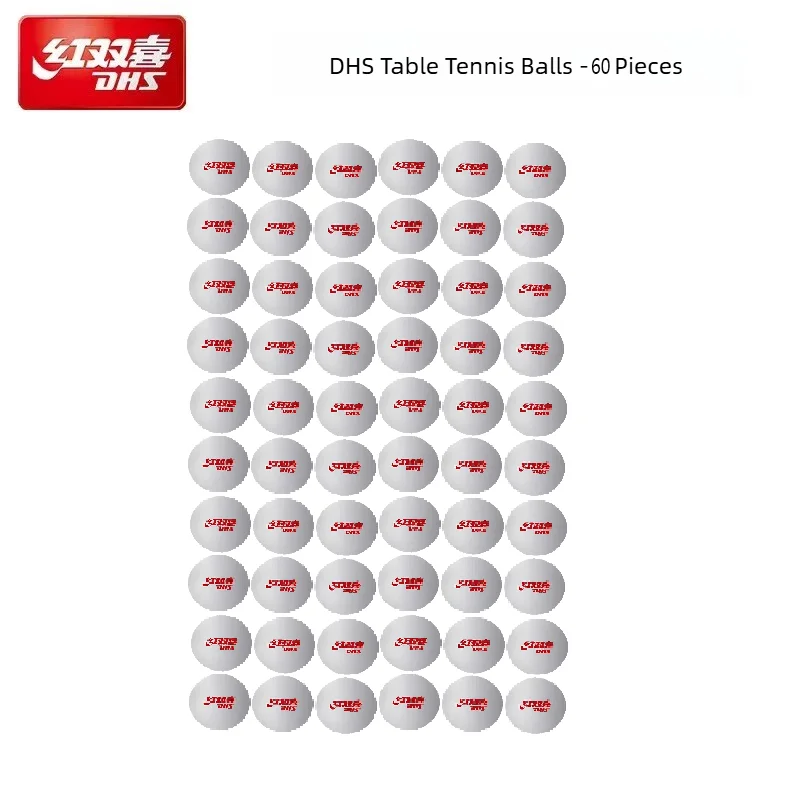 Tênis de mesa de treinamento CD40P DHS feito de novo material ABS, é altamente elástico e durável para treinamento