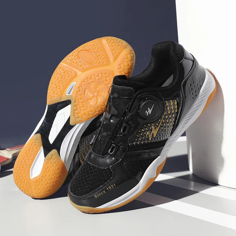 Tênis de mesa profissional tênis de mesa respirável sapatos de tênis de laço rápido calçado de treinamento confortável