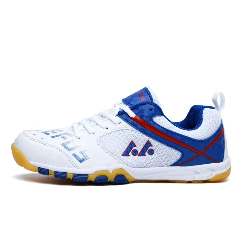 Tênis de mesa para homens e mulheres, leve, tênis de treinamento ao ar livre, respirável, com renda, homem atlético, tênis de badminton