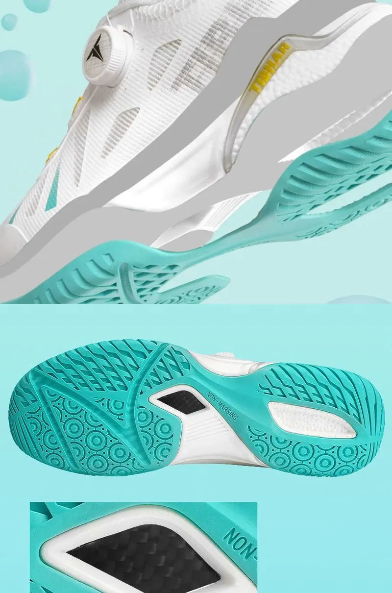 Tibhar tênis de mesa masculino feminino tênis esportivos leves para jogadores de ping pong avançados