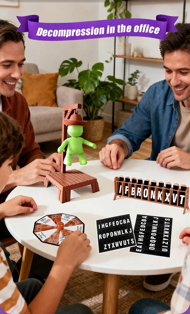 Novo pendurado magnético jogo de palavra misteriosa cabide magnético mistério família reunião jogo brinquedo natal