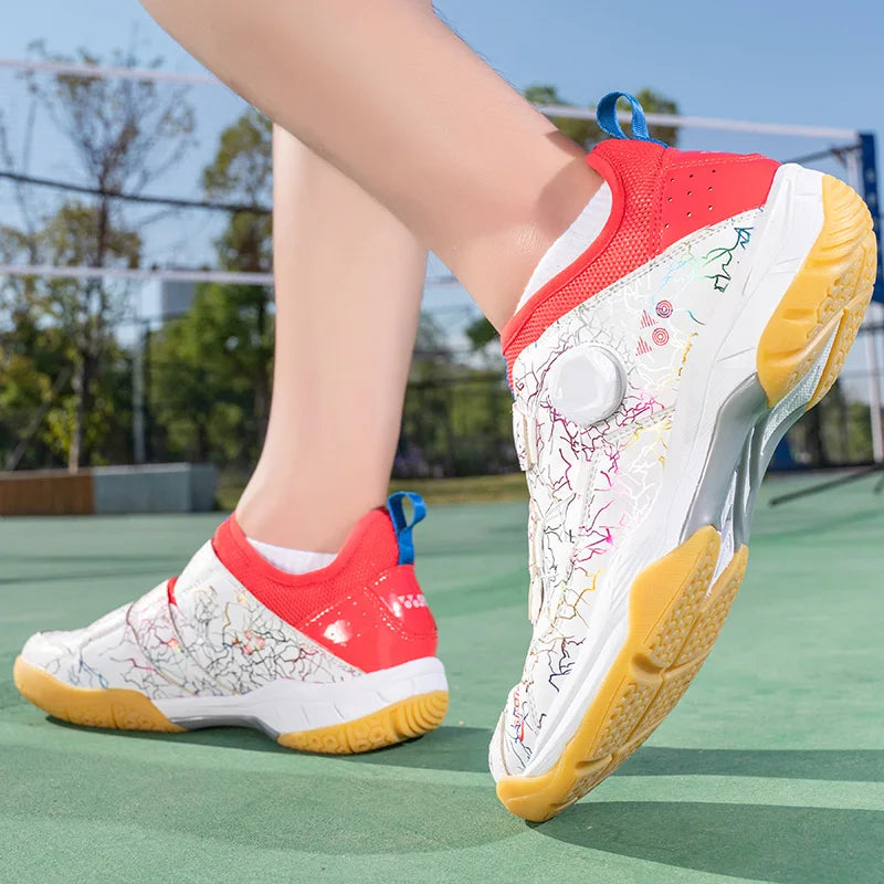 Sapatos de tênis de mesa dos homens sapatos esportivos ao ar livre treinamento anti deslizamento badminton sapatos casuais feminino profissional campo chuteiras tamanho 35-45