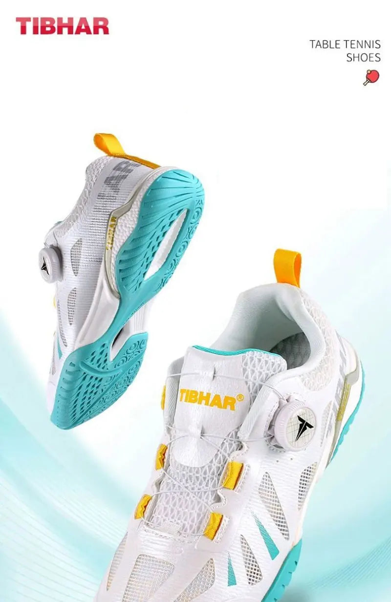 Tibhar tênis de mesa masculino feminino tênis esportivos leves para jogadores de ping pong avançados