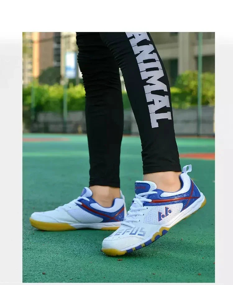 Tênis de mesa resistente ao desgaste sapato esportivo das mulheres dos homens antiderrapante respirável treinamento de esportes ao ar livre tênis de mesa
