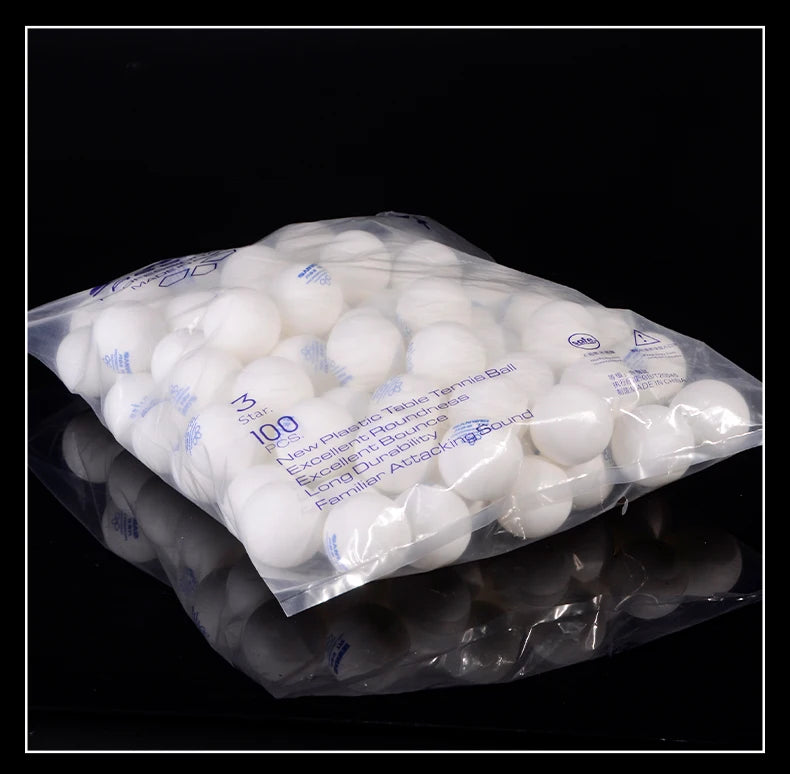 SANWEI TR 3 estrelas bolas de tênis de mesa 40 + ABS novo material com costura durável profissional bolas de pingue-pongue para treinamento 50/100 peças
