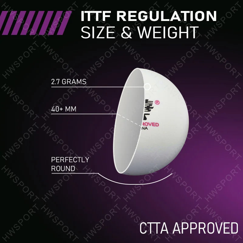 Dhs bolas de tênis de mesa 1 estrela d40 + bolas de pingue-pongue abs redondas balas de pingue-pongue duráveis para treinamento de nível recreativo vendas em massa