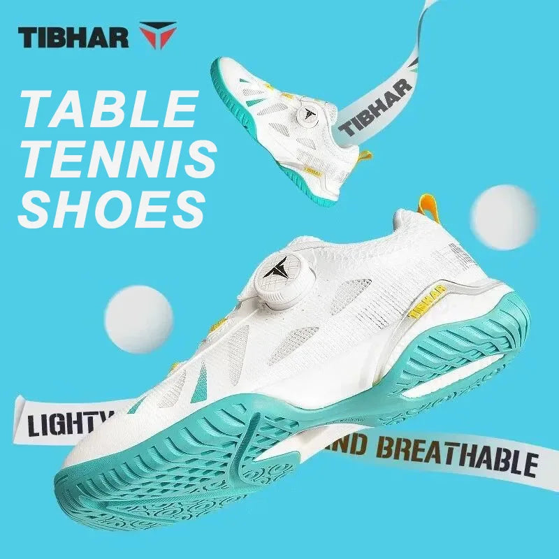 Tibhar tênis de mesa masculino feminino tênis esportivos leves para jogadores de ping pong avançados