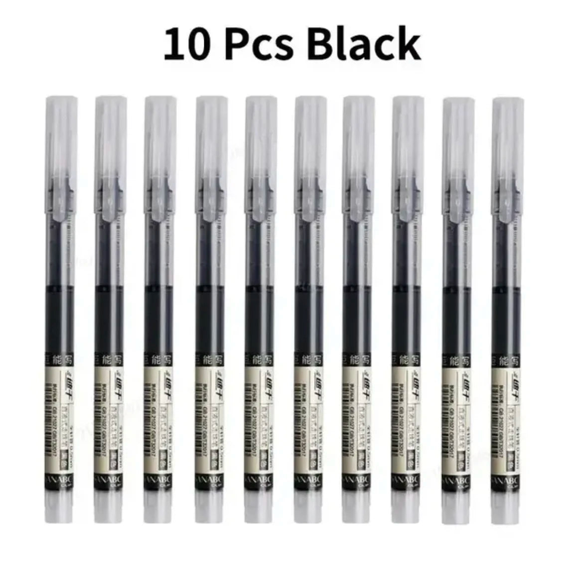 10 Pçs/set Alta Qualidade Tipo Agulha Canetas Gel Caneta Esferográfica Líquida Reta Kawaii Papelaria Escola Material de Escritório Escrita