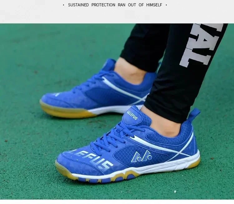 Tênis de mesa resistente ao desgaste sapato esportivo das mulheres dos homens antiderrapante respirável treinamento de esportes ao ar livre tênis de mesa