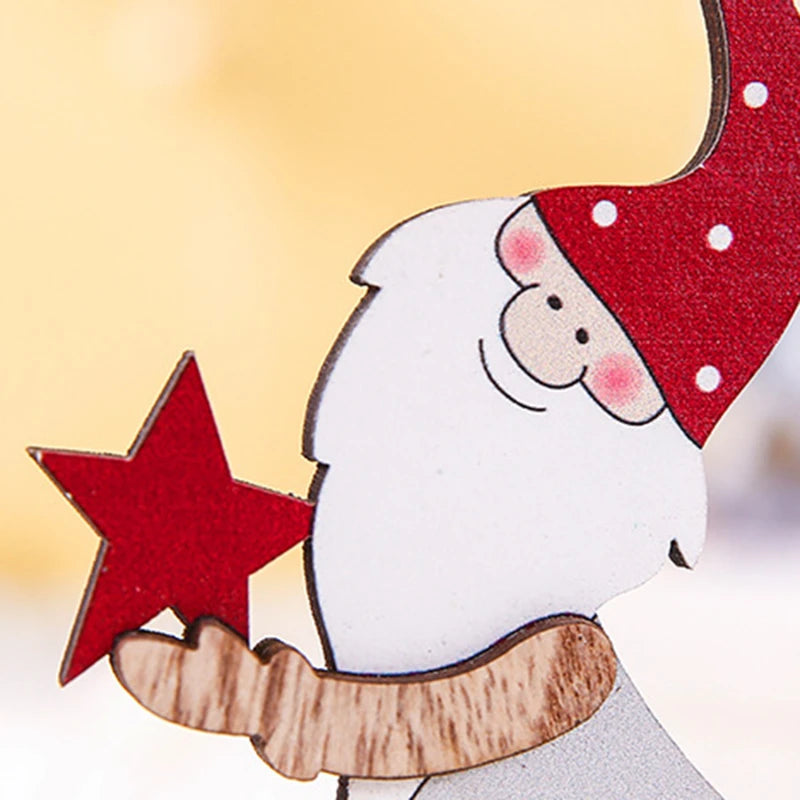 Árvore de Natal artesanal para crianças DIY, madeira estéreo, layout de cena, decorações de Natal, ornamentos quentes