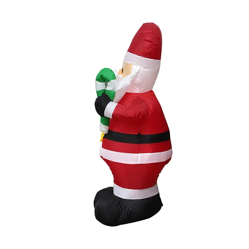 1pc decoração de natal brinquedo inflável presente boneco de neve pinguim embutido luzes led interior ao ar livre festa de ano novo diy decoração do jardim