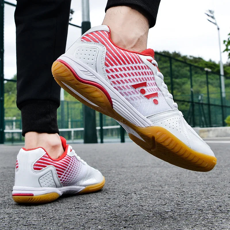 Tênis de mesa resistente ao desgaste sapato esportivo das mulheres dos homens antiderrapante respirável treinamento de esportes ao ar livre tênis de mesa