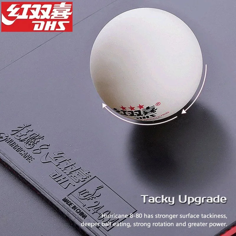 Original dhs furacão8-80 furacão 8-80 pips-in H8-80 tênis de mesa borracha ping pong tenis de mesa furacão-8-80