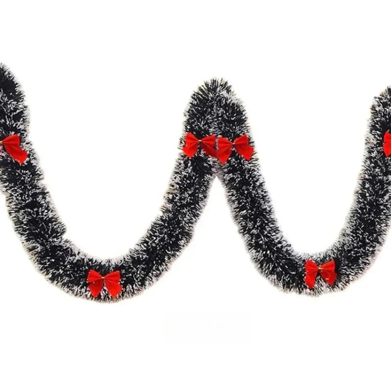 2m decoração de véspera de natal bar topos fita guirlanda árvore de natal ornamentos de cozinha festa de casamento decoração de natal prop