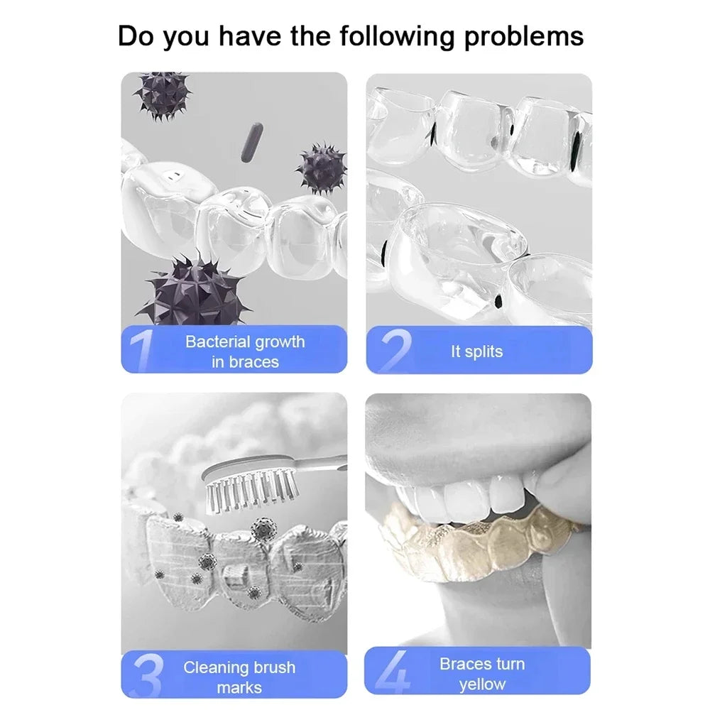 Xiaomi máquina de limpeza ultrassônica óculos máquina de lavar aparelho doméstico relógios jóias três velocidade cronometragem máquina limpeza