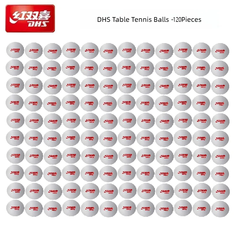 Tênis de mesa de treinamento CD40P DHS feito de novo material ABS, é altamente elástico e durável para treinamento