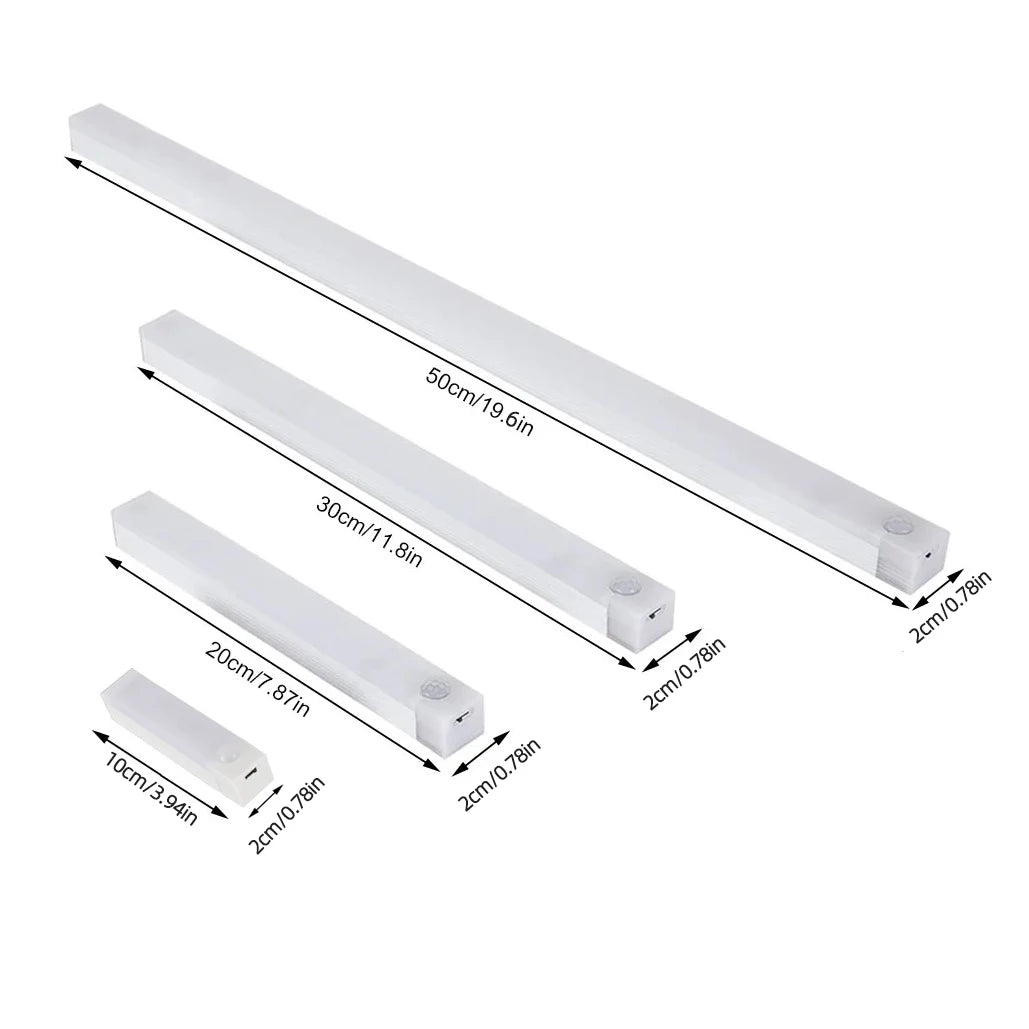 Sem fio led luzes da noite sensor de movimento luzes armário cozinha luzes da noite quarto detector luz armário escada retroiluminado