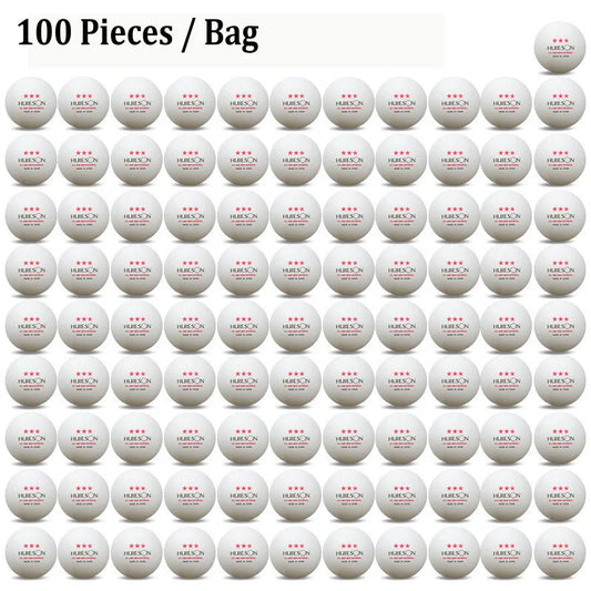 Huieson-bolas do treinamento do tênis de mesa, bolas do pingue-pongue, plástico do ABS, fósforo, material novo, 3 estrelas, 10, 20, 50, 100, 2.8g