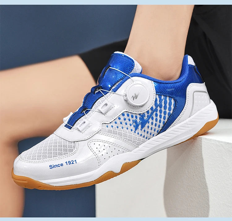 Tênis de mesa profissional tênis de mesa respirável sapatos de tênis de laço rápido calçado de treinamento confortável