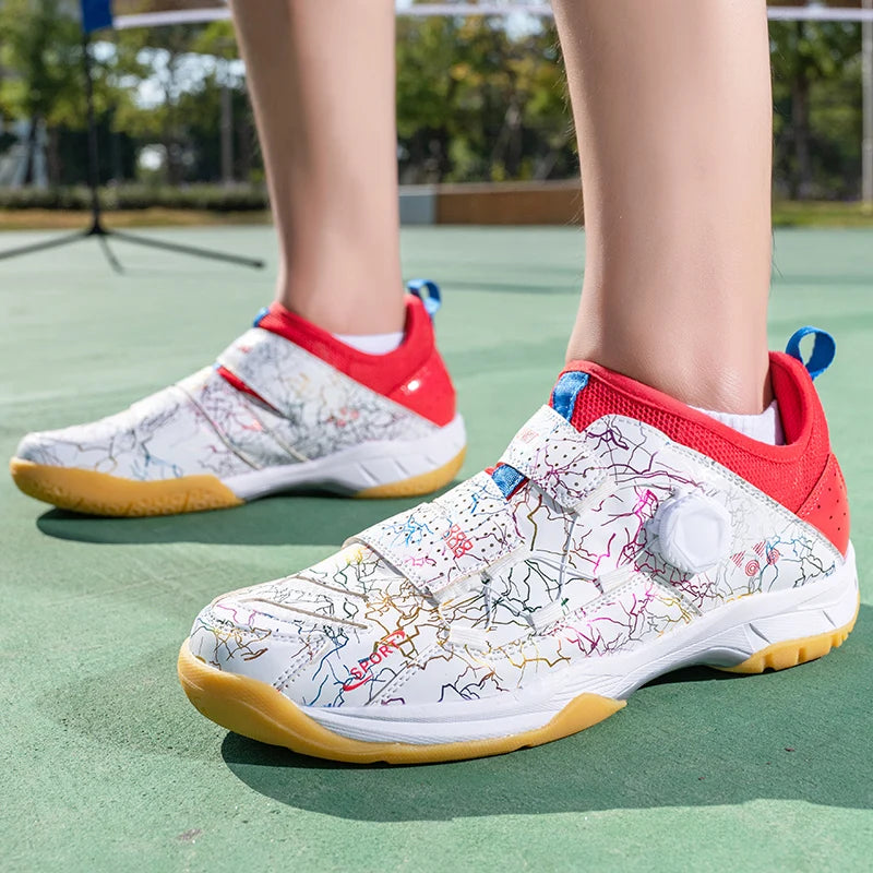 Sapatos de tênis de mesa dos homens sapatos esportivos ao ar livre treinamento anti deslizamento badminton sapatos casuais feminino profissional campo chuteiras tamanho 35-45