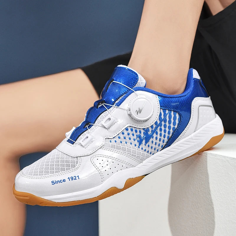 Tênis de mesa profissional tênis de mesa respirável sapatos de tênis de laço rápido calçado de treinamento confortável