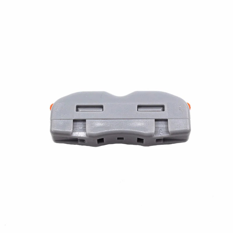 Conector de fio 222-412 blocos terminais de emenda de 2 pinos led iluminação de tira conectores rápidos elétricos mini conector de trilho condutor