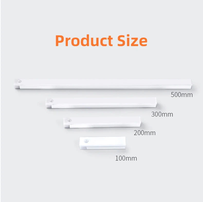 Sem fio led luzes da noite sensor de movimento luzes armário cozinha luzes da noite quarto detector luz armário escada retroiluminado