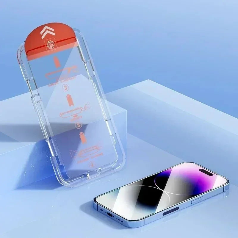 5 pçs revestimento oleofóbico livre de poeira fácil instalação protetor de tela para iphone 15 14 11 13 12 16 pro max xs xr 15 16 mais vidro