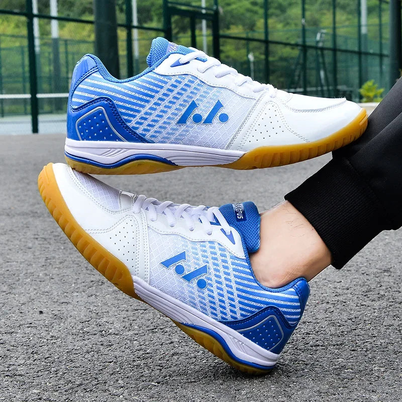 Tênis de mesa resistente ao desgaste sapato esportivo das mulheres dos homens antiderrapante respirável treinamento de esportes ao ar livre tênis de mesa