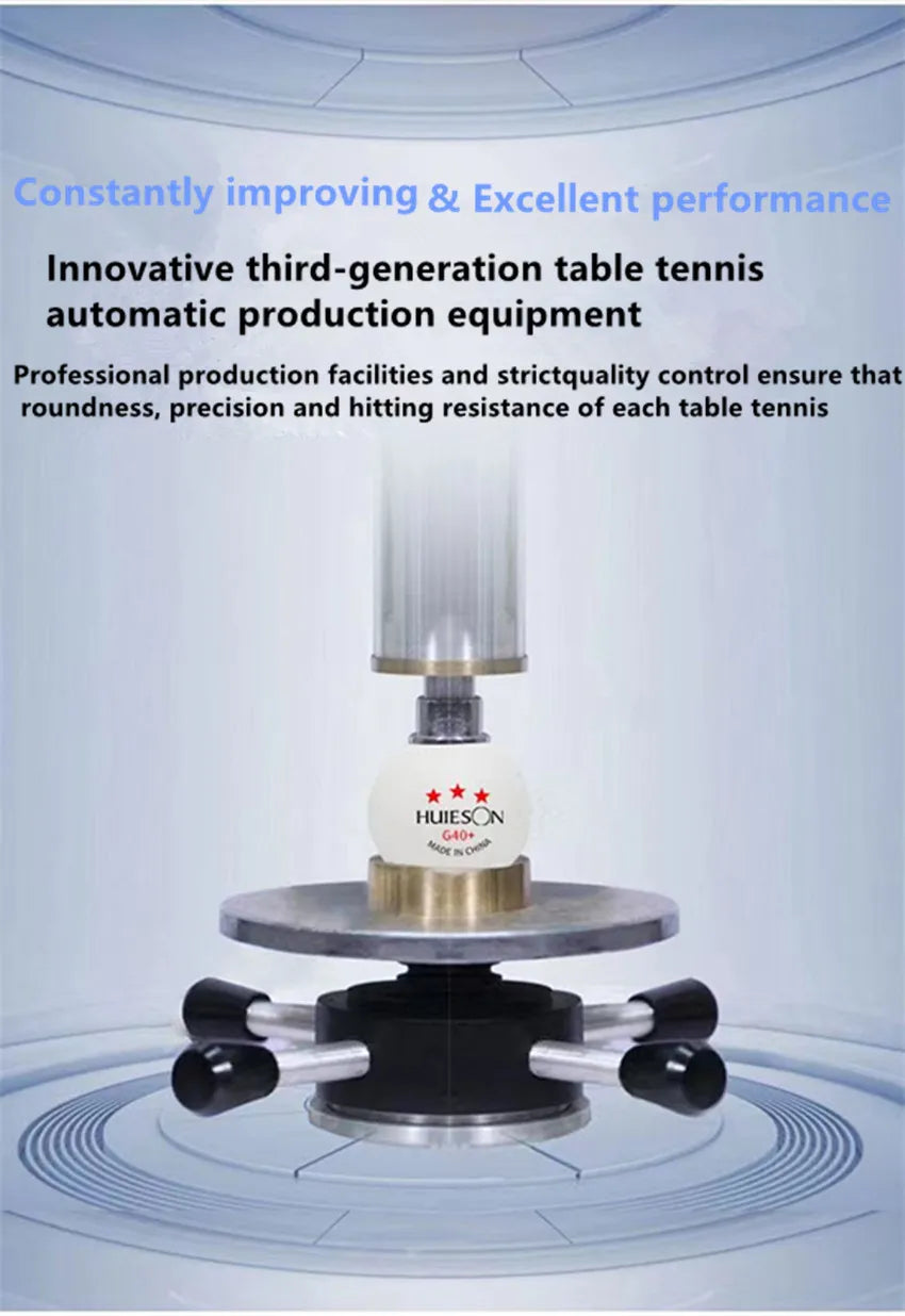 Huieson 3 estrelas bolas de pingue-pongue 50 ~ 100 pçs abs 40 + novo material bolas de tênis de mesa bolas de ping-pong para competição