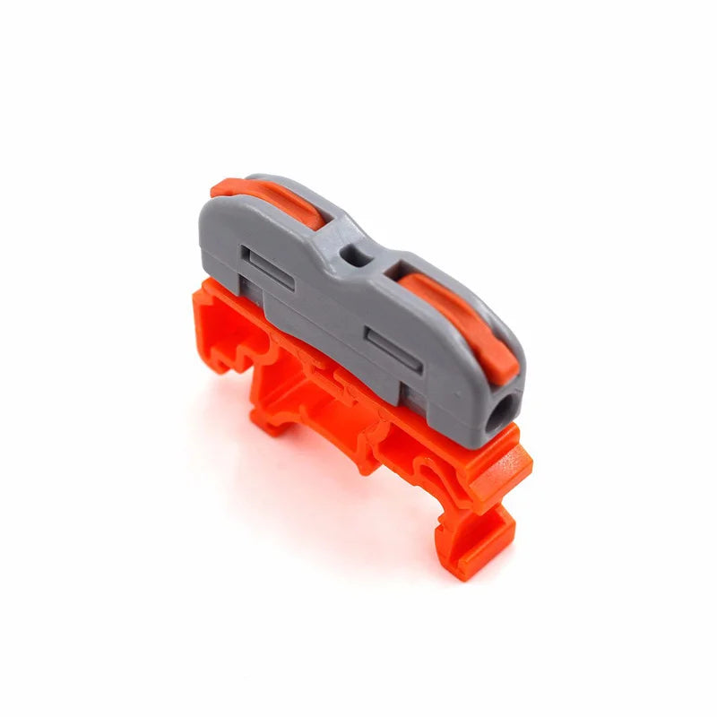 Conector de fio 222-412 blocos terminais de emenda de 2 pinos led iluminação de tira conectores rápidos elétricos mini conector de trilho condutor