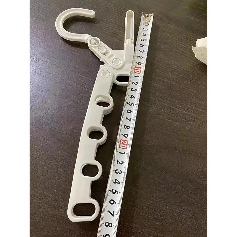 Cabide de viagem dobrável portátil dobrável rack de secagem de roupas cabides de viagem pendurado rack com 5 furos para viagens de acampamento do hotel