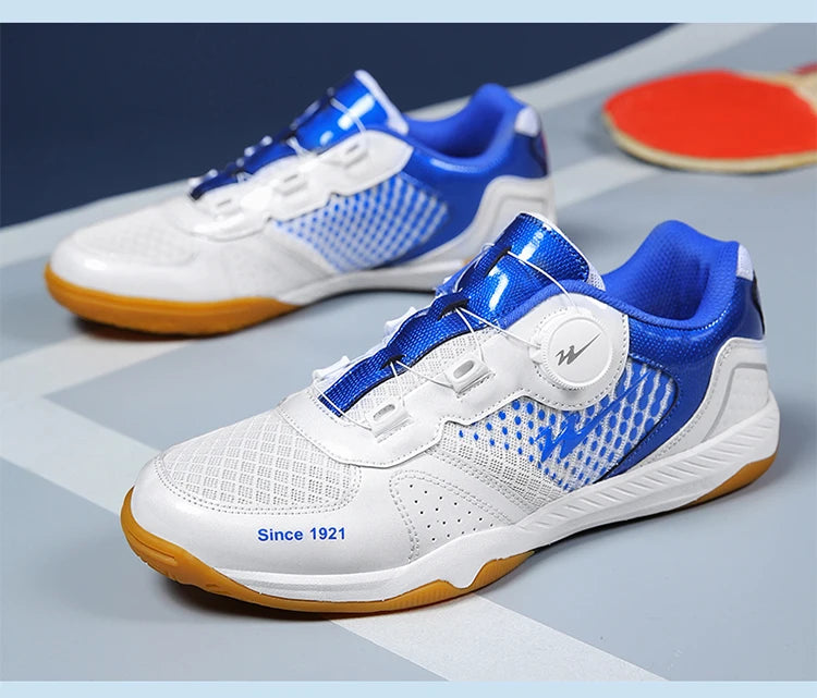 Tênis de mesa profissional tênis de mesa respirável sapatos de tênis de laço rápido calçado de treinamento confortável