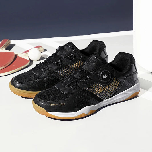 Tênis de mesa profissional tênis de mesa respirável sapatos de tênis de laço rápido calçado de treinamento confortável