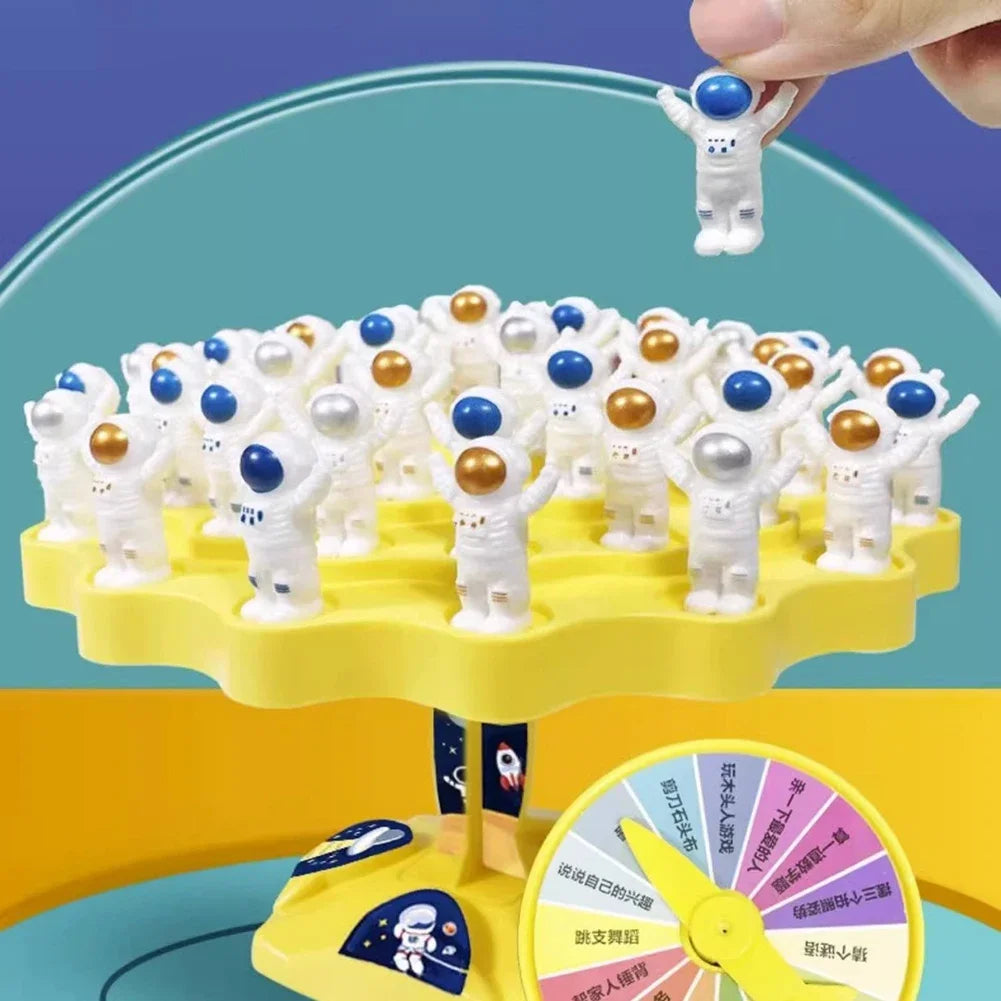 Spaceman Balance Tree Toy Set para crianças, jogo de equilíbrio infantil, presentes de balanceamento, jogos de interação pai-filho