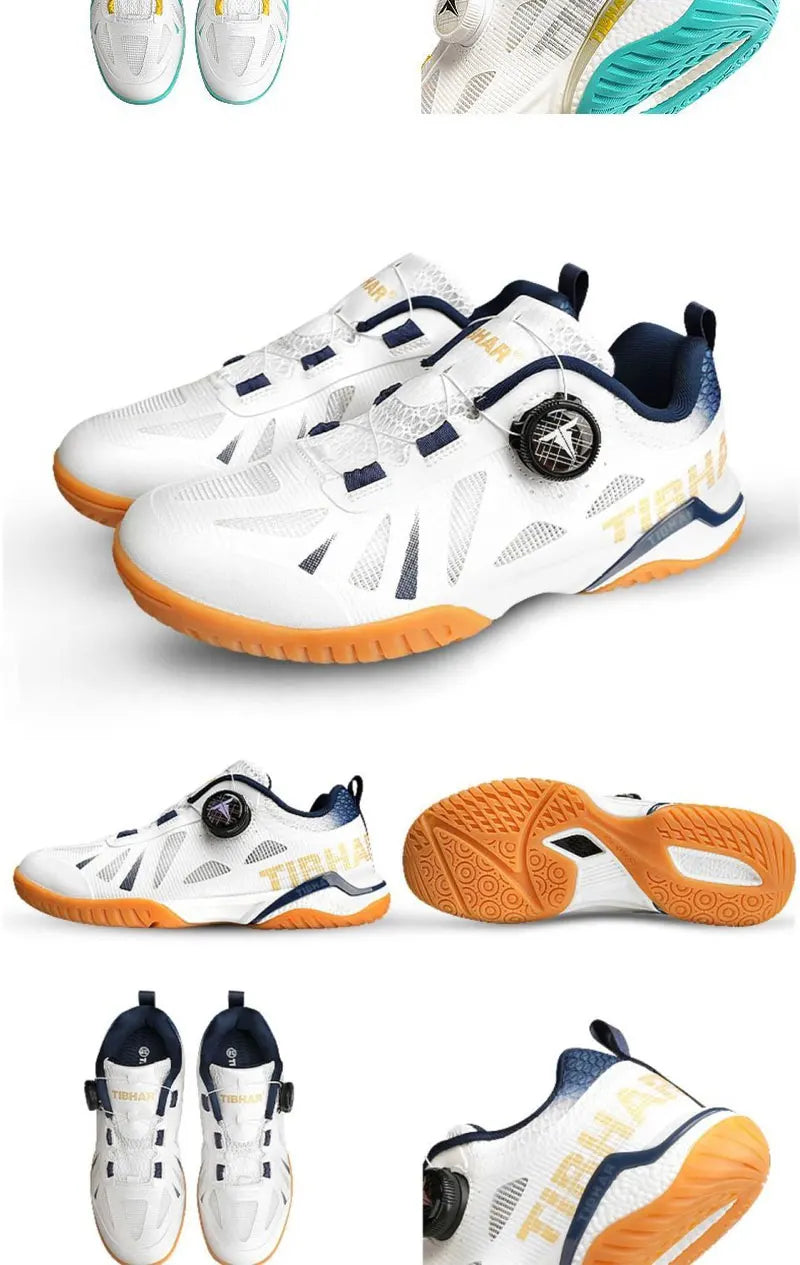 Tibhar tênis de mesa masculino feminino tênis esportivos leves para jogadores de ping pong avançados