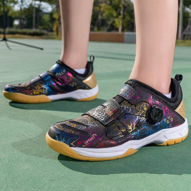 Sapatos de tênis de mesa dos homens sapatos esportivos ao ar livre treinamento anti deslizamento badminton sapatos casuais feminino profissional campo chuteiras tamanho 35-45